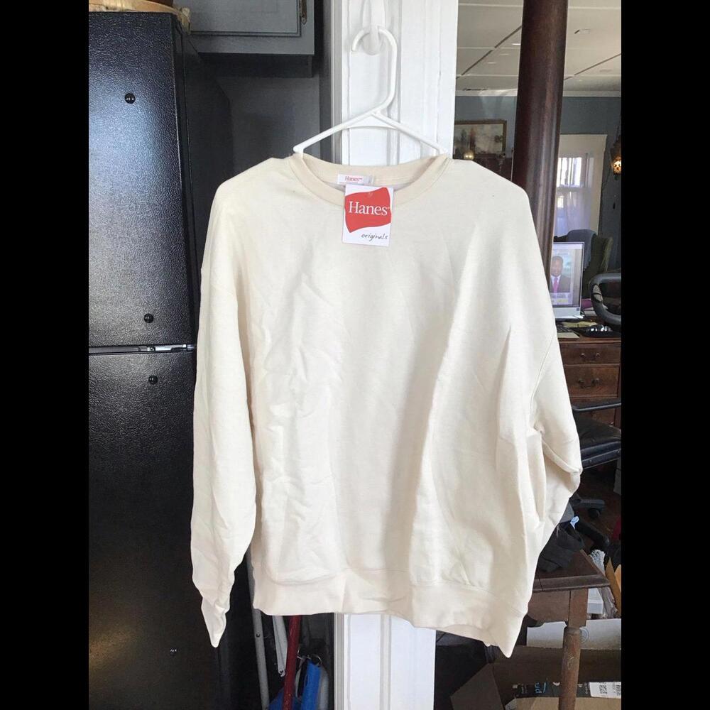 Womens Hanes large sweatshirt from jcpenny, new, natural with specks